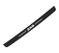 BBTUA Protecteur de Seuil de Coffre pour Suzuki SX4 S-Cross 2014-2023 2024 2025, Protection Fibre Carbone Anti-Rayures Protection de Chargement pour Voiture
