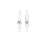 BBTUS 2pcs 1/8 "3/16" 1/4 "1/8" 90 degrés coude en plastique raccord rapide raccord de déconnexion robinet de fermeture raccord de libération rapide (2 mâle + 2 femelle) (1/4 ")