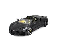 Bburago - 1/18 Bugatti Mistral - Black Voiture Plus en métal à l’échelle 1/18ème avec Portes, Capot et Coffre ouvrants. Habitacle et Moteur détaillés - 18-11051BK