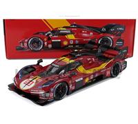 Bburago 1/18 - Ferrari 499p 3.0l Turbo V6 - 3rd 24h Le Mans 2025 16307-51-Bburago