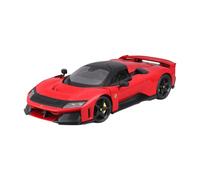 Bburago - Ferrari F80 - Grande Voiture Miniature en Métal à l'Échelle 1/18 - Modèle Réduit Très Détaillé - Rouge - À Collectionner Dès 3 Ans - Hypercar Route Maranello - Pièce Collector
