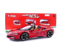 Voiture Miniature de Collection - BBURAGO - FERRARI SF90 Spider - 1/18 - Rouge Métallique - 2020