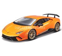 Voiture Miniature de Collection - BBURAGO 1/24 - LAMBORGHINI Huracan Performante - 2019 - Orange - 21092OR