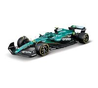 Bburago 1:24 Aston Martin Aramco F1 AMR25 Lance Stroll with Driver Figure Die-Cast Model Car