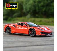 Bburago 1:24 échelle Ferrari 488 PISTA STRADALE alliage véhicule de luxe moulé sous pression voitures modèle jouet Collection cadeau 488 Pista Red