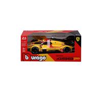 Bburago - Ferrari 499P 24H LMS Hypercar 2025#83, Voiture diecast à l'échelle 1:24, réplique détaillée du Champion du Mans, Portes ouvrables, Licence Officielle Ferrari, 3+