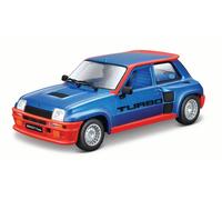 Miniatures montées - Renault R5 Turbo bleu 1980 1/24 Burago
