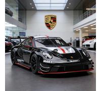 Bburago 1:24 Porsche 911 GT3 R supercar alliage voiture moulé sous pression et jouet véhicules modèle de voiture Miniature échelle modèle de voiture pour les enfants Black