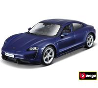 Bburago 1:24 Porsche Taycan Turbo S 2019 Bleu Carrara