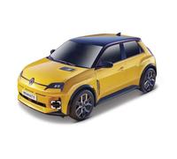 Bburago 1:24 Scale Renault 5 E-Tech Electric - Yellow | Official Renault Licensed Die-Cast Model Car | Modern EV Retro Hatchback Replica | Collector's & Display Model