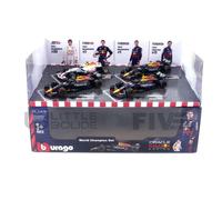 Bburago 1/43 18-38092 Red Bull Pack - Rb16b Turkish - Rb18 - Rb19 - Rb19 Miami (M. Verstappen / S. Perez) Diecast Modelcar-Bburago