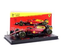 BBurago - Modèle de voiture statique Ferrari F1-75 Monza GP 2022 Sainz Vitrine 1/43
