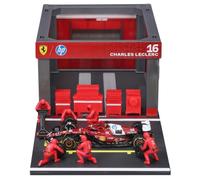 1:43 F1 Ferrari SF-25 2025 Pit Pass Diorama Leclerc
