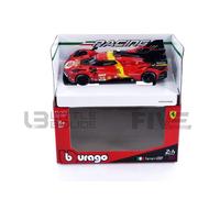 Modèle réduit - BBURAGO - Ferrari 499P - 1/43 - Rouge - 3.0L Turbo V6 - Utilisation extérieure