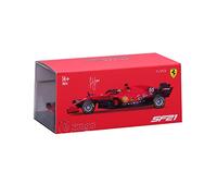 Bburago 1/43 Ferrari - SF 2021 Formule 1 - avec Casque #Sainz - Nouveaute 2022