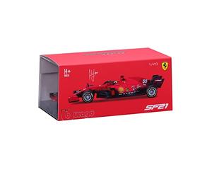 Bburago 1/43 Ferrari - SF 2021 Formule 1 - avec Casque #Sainz - Nouveaute 2022