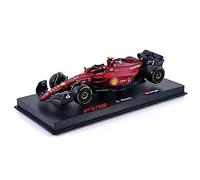 1:43 BURAGO Ferrari F1-75 #55 2022 Sainz +Helmet And Plastic Showcase BU36831S