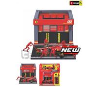 Bburago 1/43 - Ferrari Sf-24 Pit Pass Diorama Playset - 2024 (C. Sainz) 36862s-Bburago