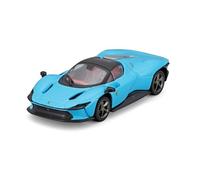 BBurago Modèle 1/43 Ferrari Signature Daytona SP3 – Réplique fidèle, métal bleu, Collection 2024