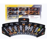 BBURAGO 1/43 - MCLAREN 7 CAR SET - MCL36 X2 - MCL60 - MCL38 (D. RICCIARDO - L. N