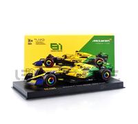 BBURAGO 1/43 - MCLAREN MCL38 - 2ND MONACO GP 2024 (O. PIASTRI) 38215P/81-SENNA