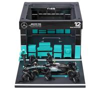 Bburago 1:43 Mercedes-AMG F1 W16 2025 Pit Pass Diorama Kimi Antonelli Model Car