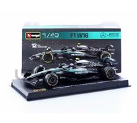 BBURAGO 1/43 - MERCEDES-AMG W16 - SEASON CAR 2025 (K. ANTONELLI) 38238-A12