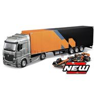 Bburago 1/43 - Mercedes-Benz Actros Cab Mclaren F1 + Mcl38 - 2024 (L. Norris) 38401-Bburago