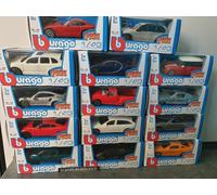 BBurago 1:43, miniature coque métal , 4 voitures burago aléatoire pas de double