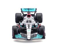Bburago - 1/43 Racing - 2022 Mercedes-AMG F1 W13 E-Performance #Hamilton - Voiture Miniature pour Enfant-Reproduction à echelle