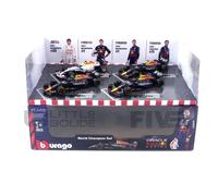 Pack de modèles réduits - BBURAGO - RED BULL - 4 modèles - RB16B TURKISH, RB18, RB19, RB19 MIAMI - Rouge, Bleu