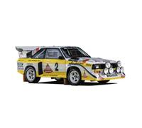 Bburago 1:43 Scale Audi Sport Quattro S1 E2 Group B Rally 1985 - HB #2 | Official Audi Licensed Die-Cast Model | Legendary WRC Rally Car Miniature | Collector's Model