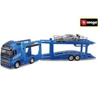 Bburago 1:43 STR FIRE Multicar Carrier - Volvo FH16 w/Porsche 911 GT2 RS