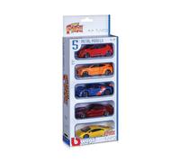 May Cheong Group - 30005 - Véhicules Miniature - Coffret 5 Voitures - Métal Burago - Echelle 1:43 - modèles et Coloris aléatoire