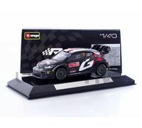 Bburago Voiture de course Toyota GR Yaris Rally 1 Hybrid #17 Race Collection Crystal 1/43