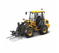 Bburago 1:50 Scale Volvo L25 Electric Wheel Loader with Forklift - Die-Cast Construction Vehicle Model | Official Volvo Licensed Replica | Electric CE Machinery Collector's Model
