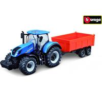 Bburago 1:50 Tracteur agricole New Holland avec tracteur