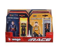 Bburago 1/64 Racing - F1 2025 - 8 Pilotes - Assortiment 4 Ecuries-Bburago Multicolore