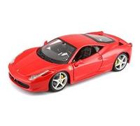 Bburago 124 Scale Ferrari Race and Play 458 Italia Diecast Vehicle (Les couleurs peuvent varier) G