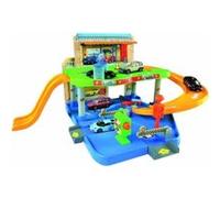 BBURAGO - 15630039 - SET DE JEU STATION SERVICE - PARKING AÉRIEN, 1 VOITURE FOURNIE - ECHELLE 1:43 G