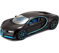 Bburago 18-11040BK - Maquette de voiture - Bugatti Chiron 42 secondes record du monde (noir, échelle 1:18)