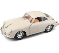 Bburago 18-22079 - Maquette de voiture - Porsche 356B Coupe 1961 (ivoire, échelle 1:24)