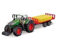 Bburago 18-31674 - Tracteur - Fendt 1050 Vario Avec Heuballentransporter (10cm)