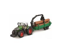 1:50 BURAGO Fendt 1050 Vario Tractor 2016 + Tree Forwarder And Wood BU31677