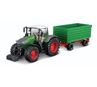 Bburago 18-31692 Tracteur Fendt avec remorque basculante double face 10 cm NEUF