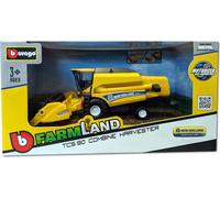 Bburago 18-31721 - New Holland - Moissonneuse-batteuse TC5.90 pour céréales (jaune) Modèle réduit de moissonneuse-batteuse