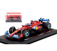 BBURAGO 18-36843 Ferrari SF-24 Miami, n°16 signature Leclerc formule 1 avec veto