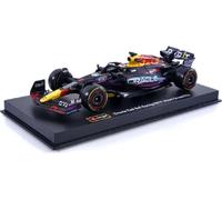 Bburago 18-38083V1 - Maquette de voiture - F1 Red Bull RB19 '23 #1 Verstappen Miami GP (avec casque, échelle 1:43)