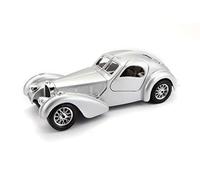 BBurago Modèle statique Bugatti Atlantic 1936 1/24 Diecast Argent