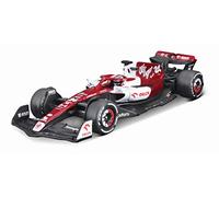 BBurago - Voiture miniature 1:43 Alfa Romeo F1 C42 n°24 Guanyu Zhou Bahrain 2022 + casque BU38068-24